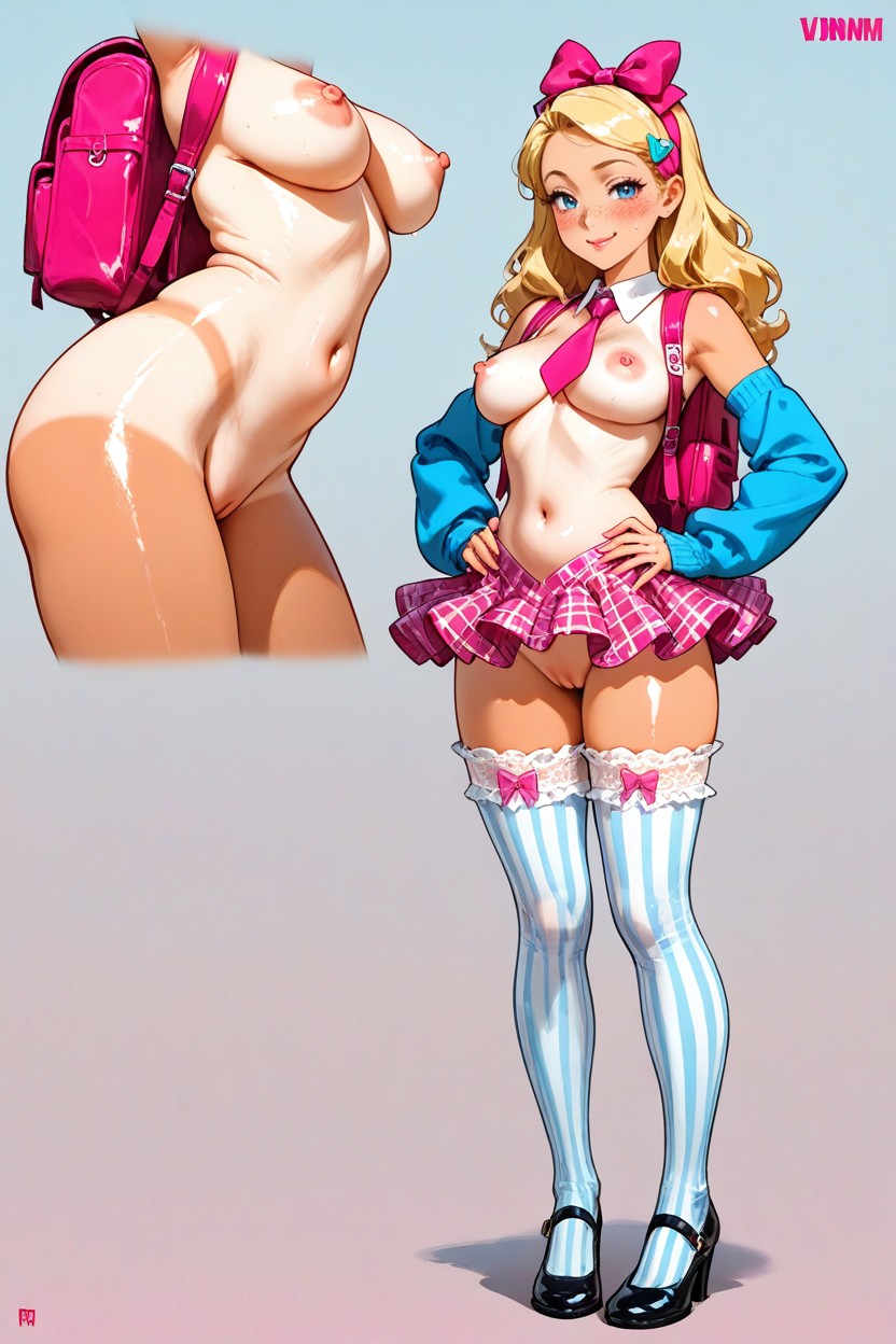 No Panties, Vbnm, Peace Sign Hentai AI Porn