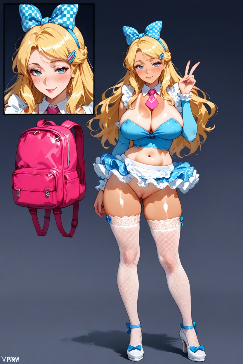Hair Clips, Extra Detail In Face, Shiny Skin Hentai AI Porn