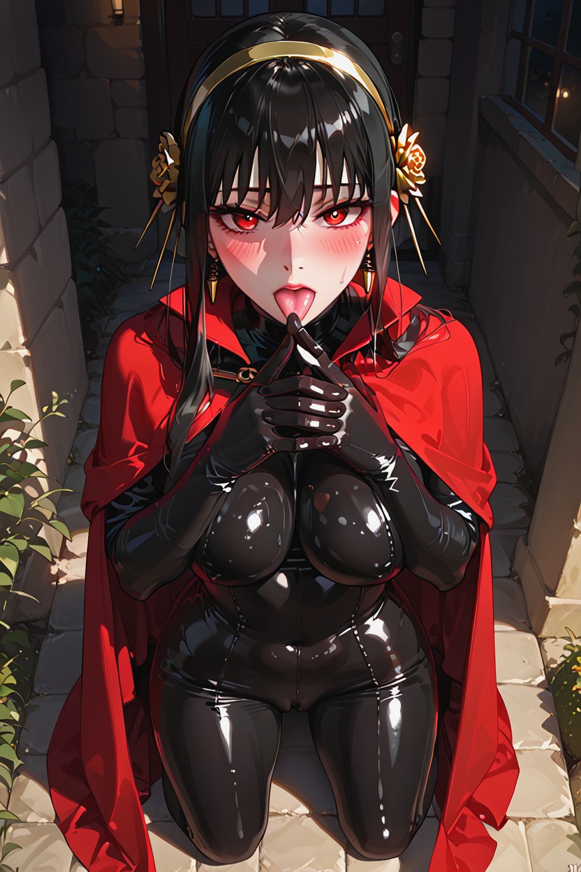 Detailed Face, Crazy About Us, Black Latex Hentai IA