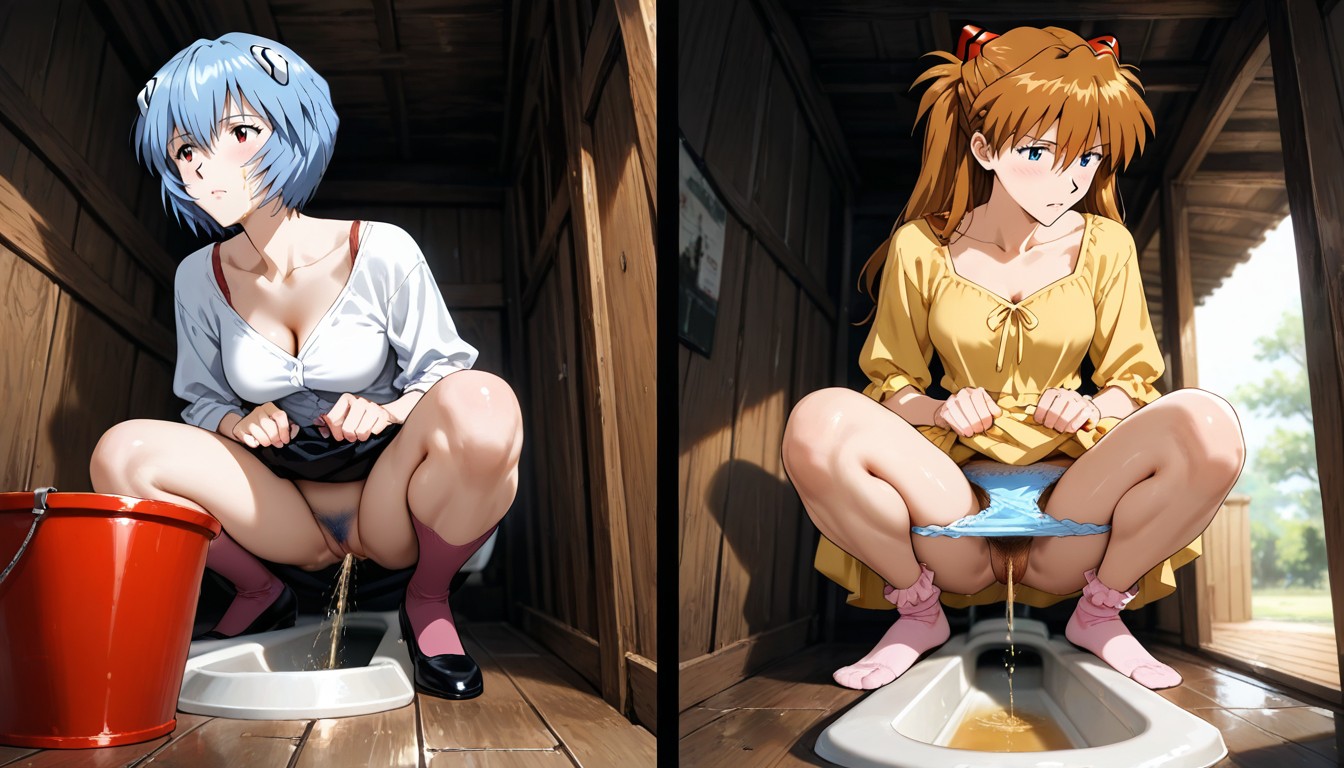 Looking Side, Noir, Squatting Hentai AI Porn