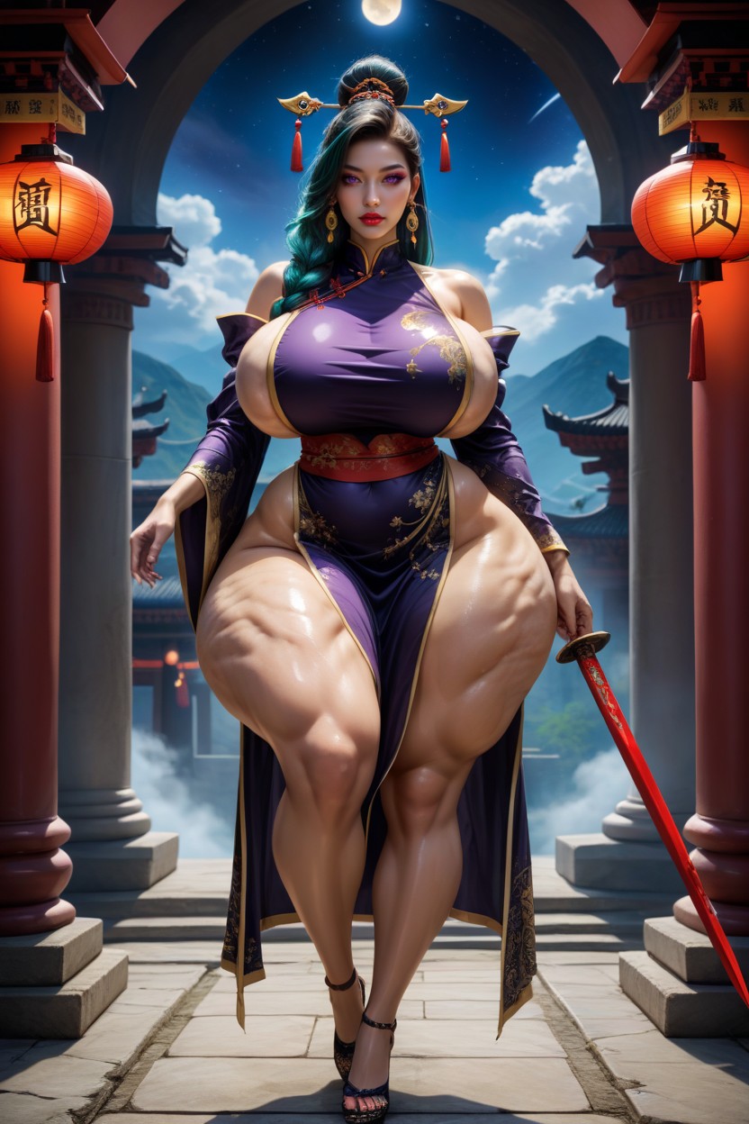 Piel Grasa, Lanterns Swaying In The Wind, Spider Tattoo Hentai IA