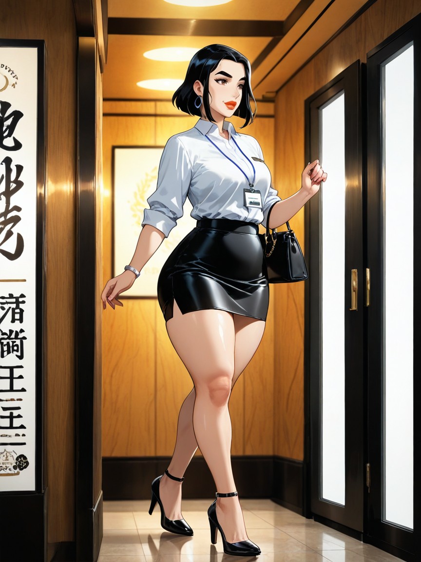 Thick Body, 30+, Black Heels Hentai AI Porn
