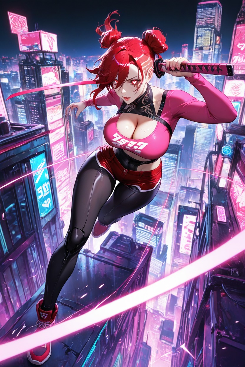 Red Hair, +, Heart Eyes Hentai AI Porn