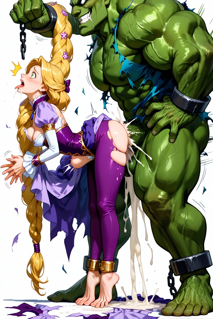 Muted Colors, Small Breasts, Head Dangling To The Left Hentai AI Porn