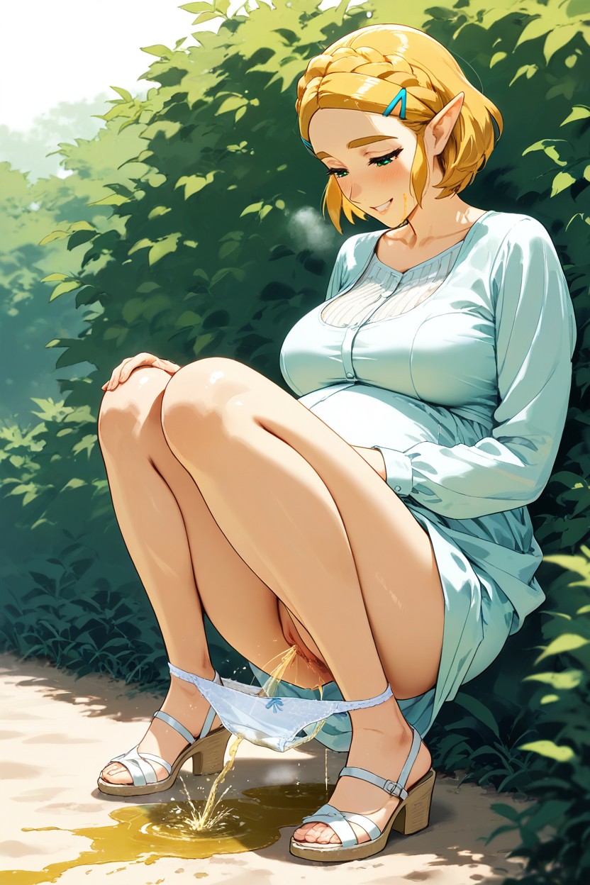 Wood, Gets Up From A Squatting Position, Pechos Medianos Hentai IA