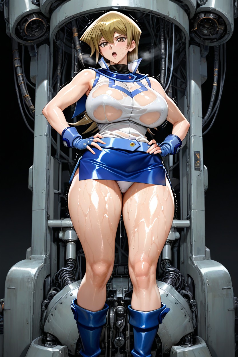 Bored Woman, Sleeveless Shirt, Eyes Half-closed Hentai IA