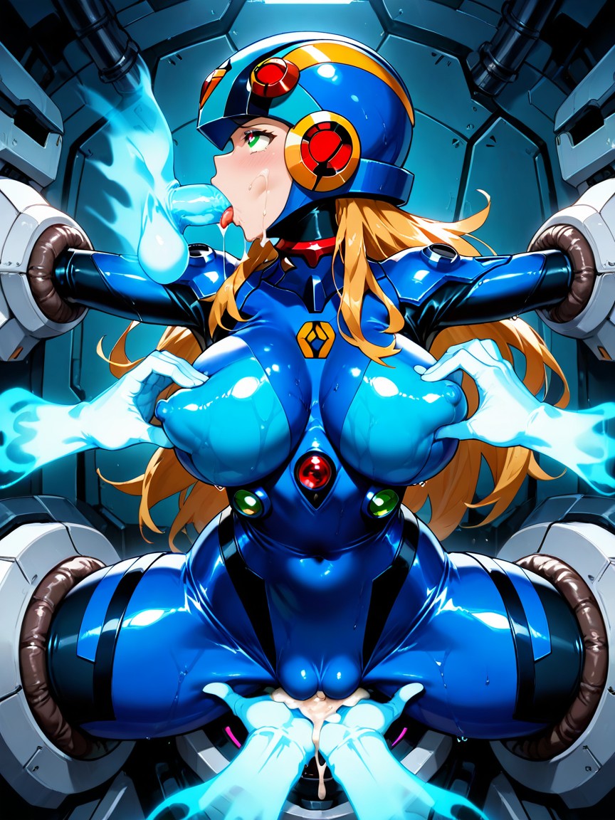 Restrained Horizontally, Wide Hips, Manos Fantasma Hentai IA