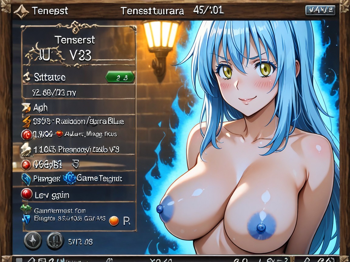 Defense, Attack, Clean Modern Jrpg Interface Hentai AI Porn