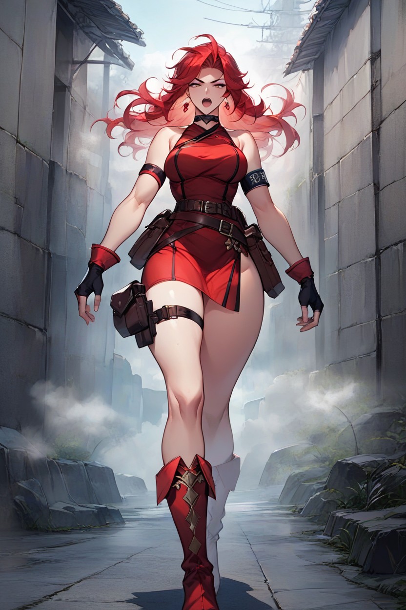 Thighs, Pouch, Choker Hentai AI Porn
