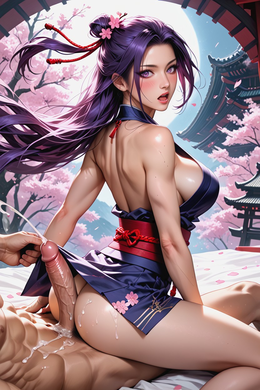 Immersive Environment, Japanese Samurai Warrior Woman, Realistic Proportions Hentai AI Porn