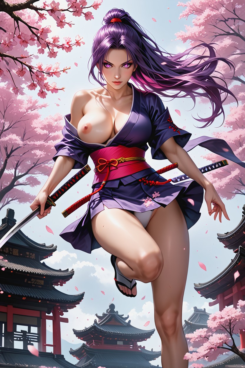 Skinny, Off-shoulder, Bottom Up (upskirt) Hentai AI Porn