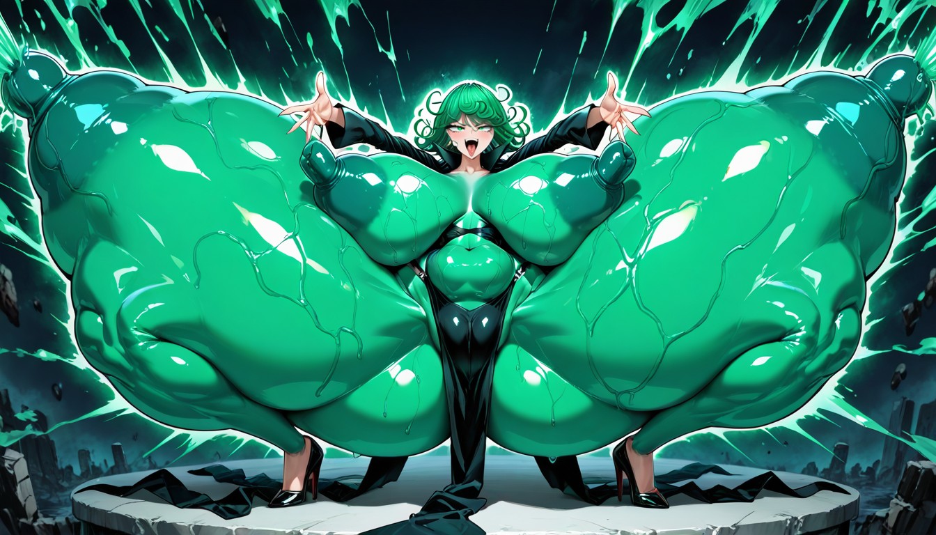 Hyper Long Pelvis Separating Legs, Tied To Operating Table In A Crazy Lab To Make Her Growth To A Massive Bimbo, 25+ Hentai AI Porn