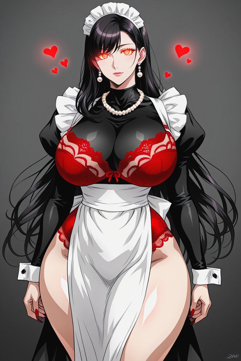 Thick Thighs, Ojos Brillantes, Brown Eyes Hentai IA