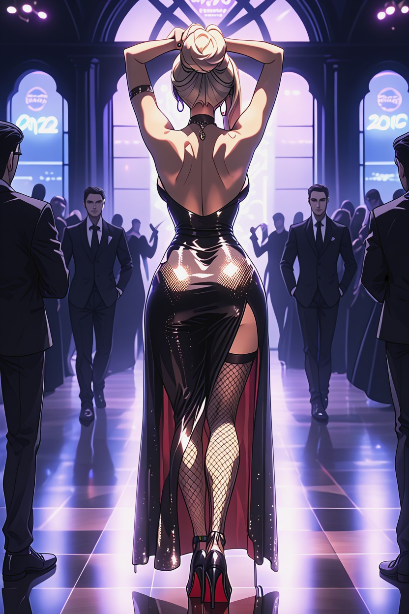 Seductive Pose, Rhythmic Music, Perfect Body Hentai IA