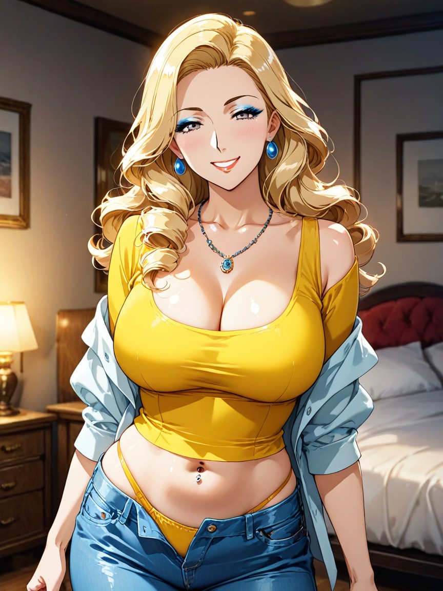 American, Happy, Smiling Hentai IA
