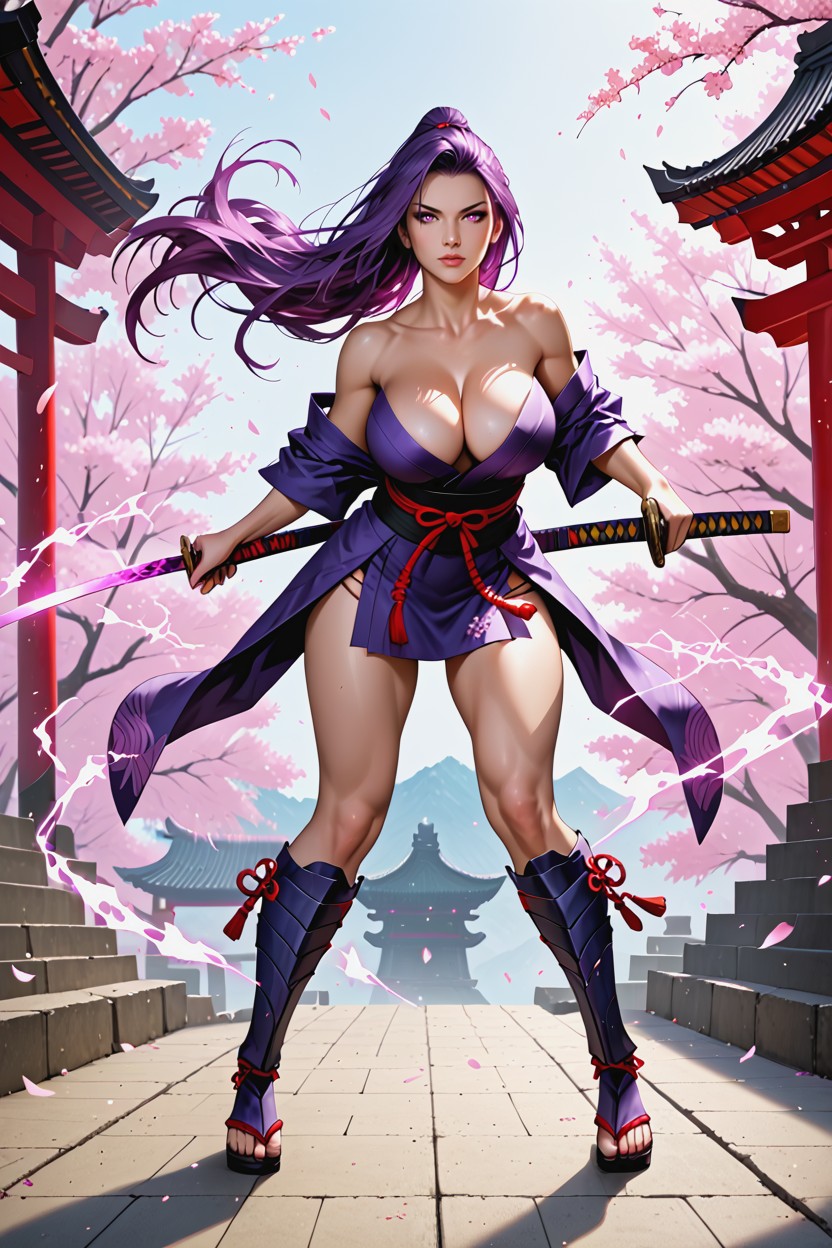 Cleavage, Realistic Proportions, Delgada Hentai IA