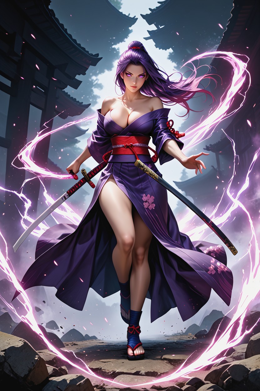 Cleavage, Ropa Abierta, Dynamic Pose Hentai IA
