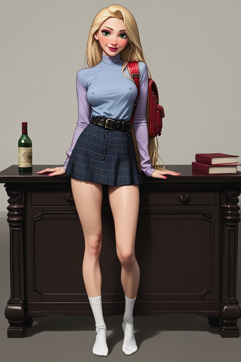 Skinnyleg, Eyelashes, Big Lips Hentai IA