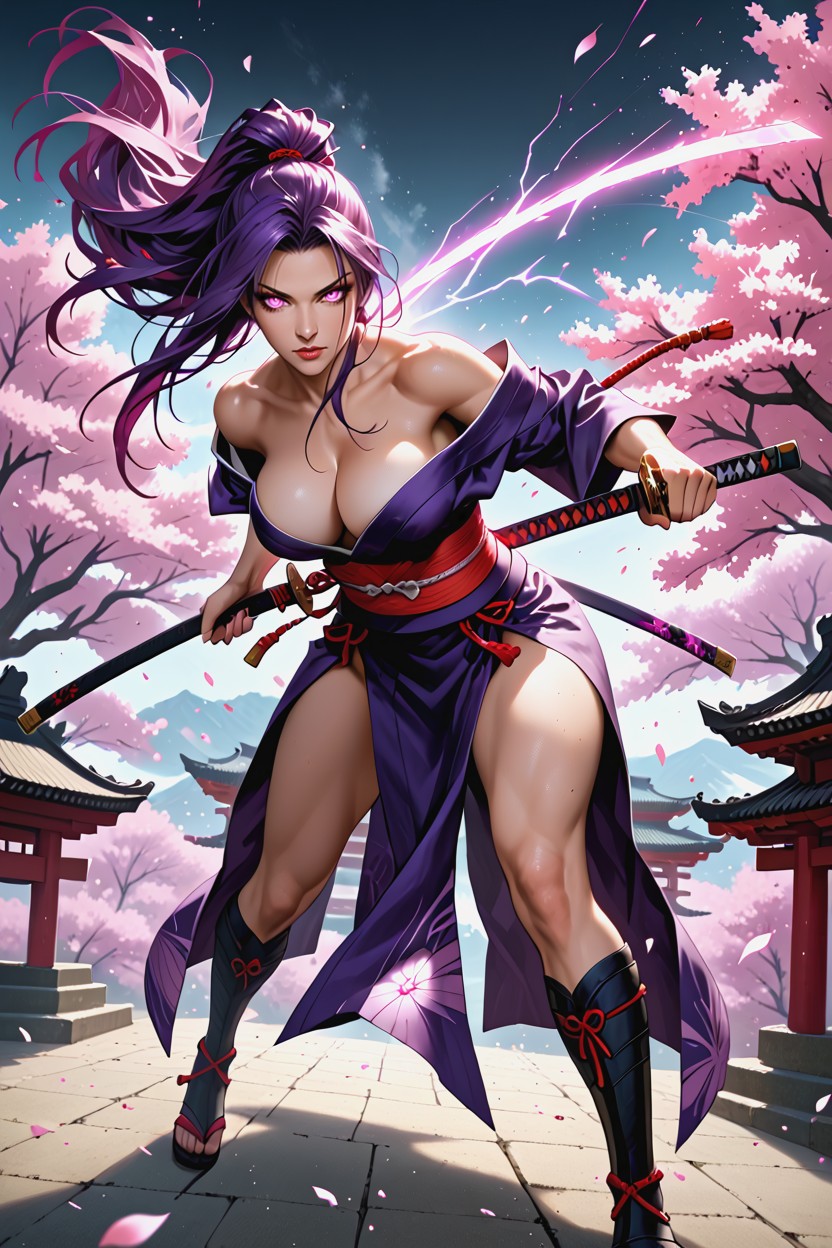 Detailed Face, Off-shoulder, Immersive Environment Hentai AI Porn