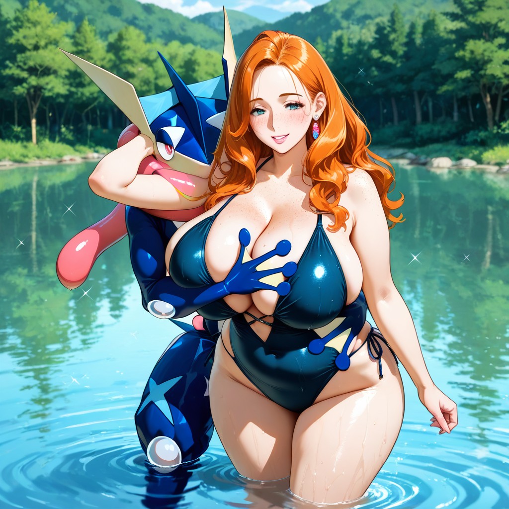 Greninja Pokemon, Plump Arms, Milf Hentai IA