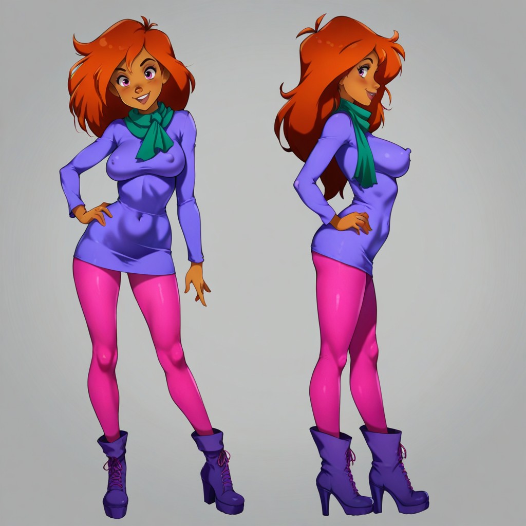 Toned Stomach, Ultra Detailed, Full Body Hentai IA