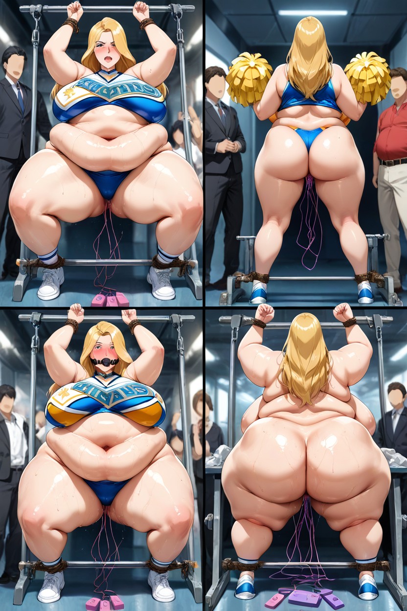 Looking At Viewer, Naked, Arms Up Hentai IA