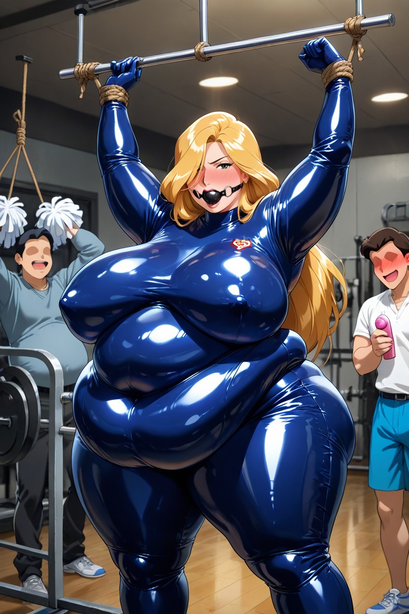 Looking At Viewer, Immobile Obese, Hyper Belly Hentai IA