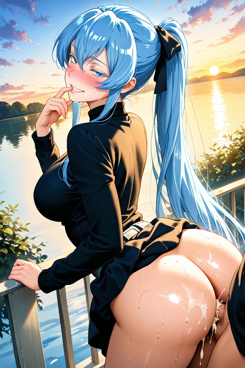 Perfect Bubble Butt, Ultra Hd Image, Skirt Hentai IA