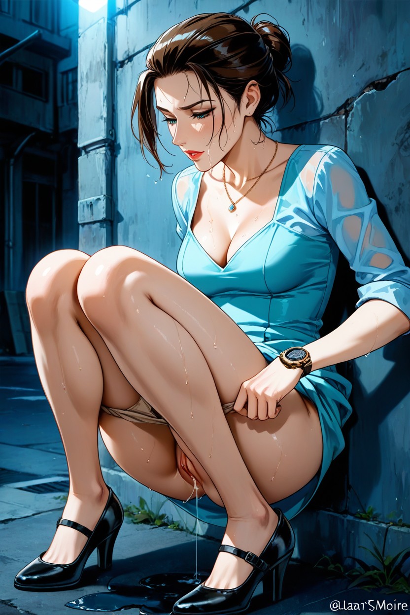 Night Ambience, All Hair Was Pulled Back, Accurate Haircut Hentai IA