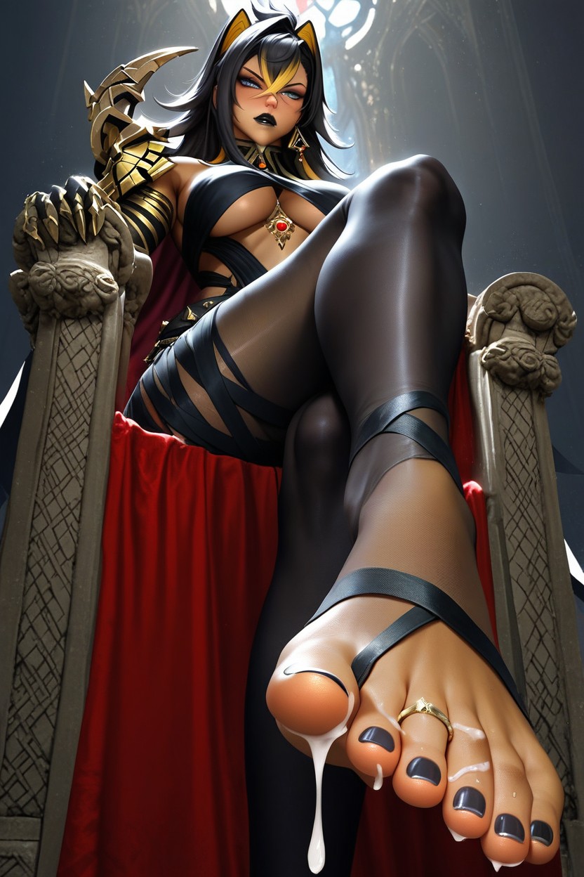 Choker Necklace, Dark Bedroom, Long Toes Hentai IA