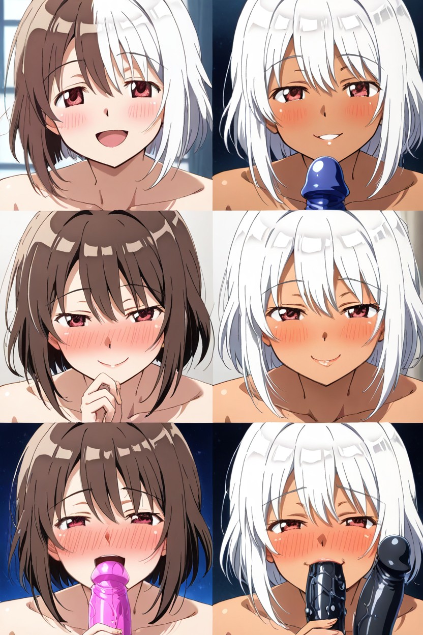 Offical Stayle, Corte De Lobo, White Hair Hentai IA