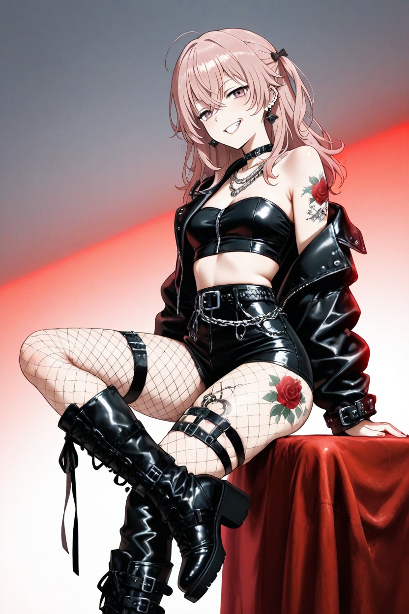 Japanese Anime Illustration Style, Sitting, Ultra-detailed Hentai IA