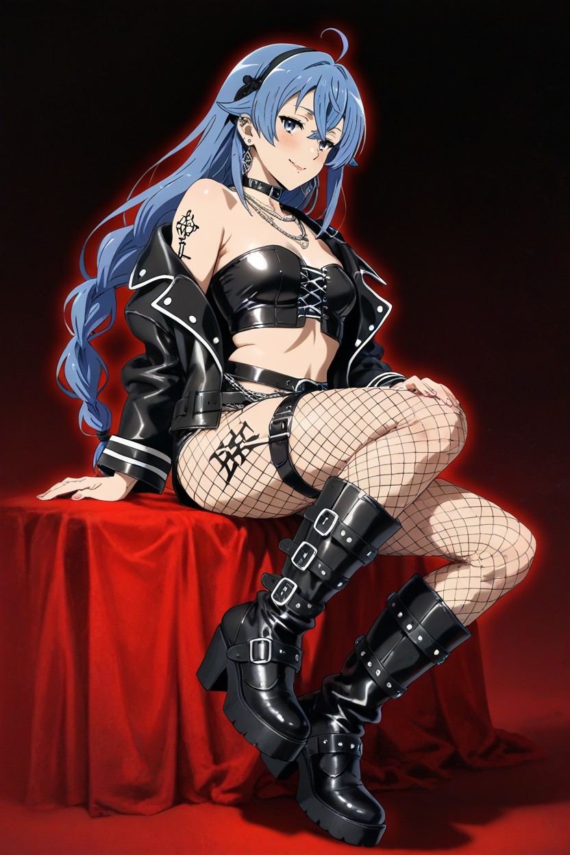 Black Leather Jacket Half Worn Off Shoulders, Plano Mediot, 25+ Hentai IA