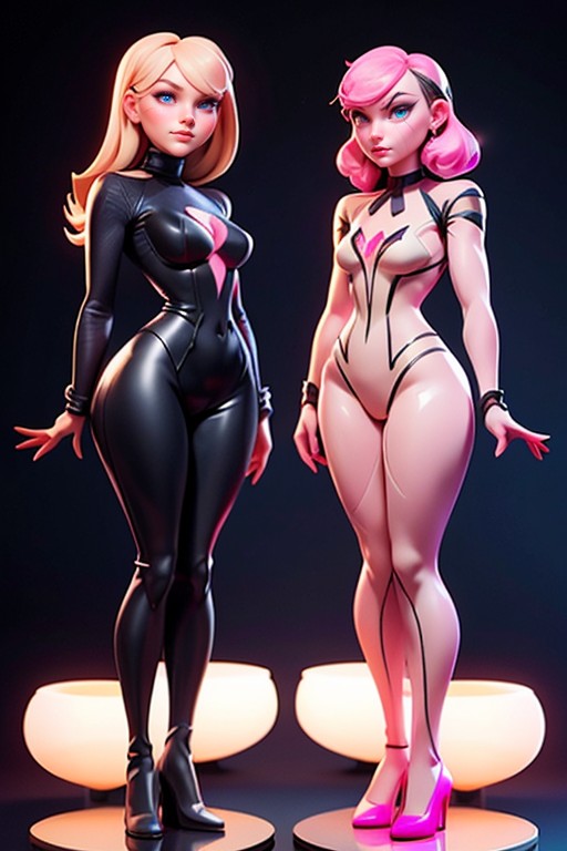 Gwen Stacy, Arms At Sides, Cgsociety Hentai IA