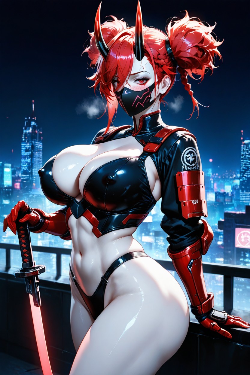 Wearing Tight, Heavy Breathing, Diablo Hentai IA