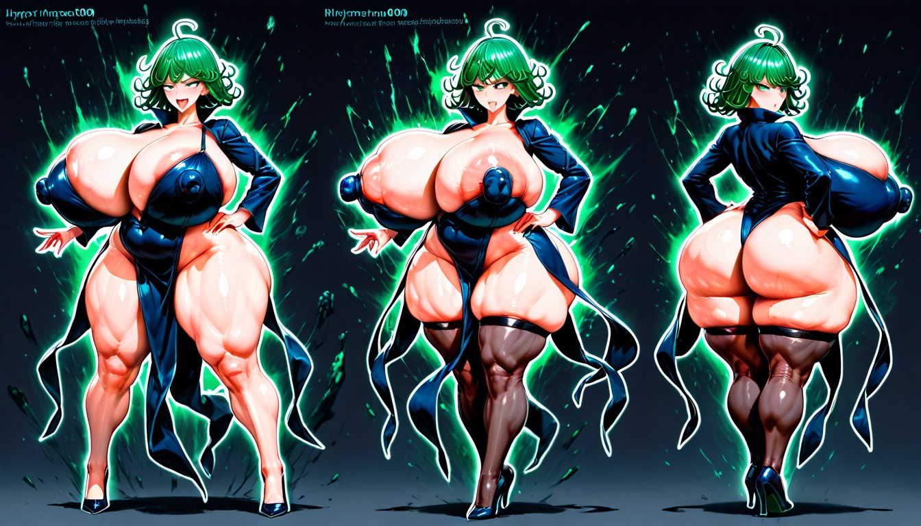 Hyper Plump Ass, Veiny Breast, Hyper Waist Hentai AI Porn