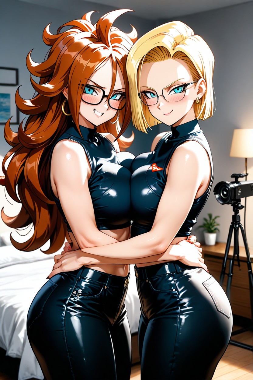Hands On Their Backsides, Horny, Rounded Ass Hentai AI Porn