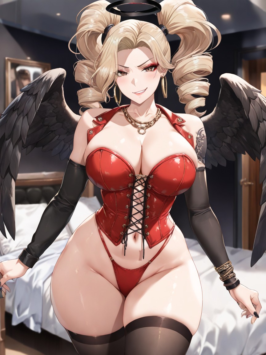 Red Thong, Intricate Detail, Thick Hentai AI Porn