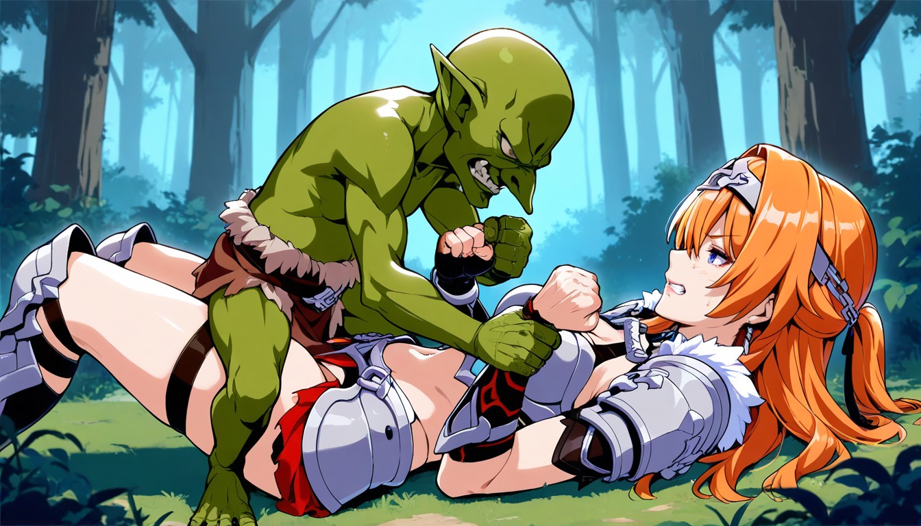 Female's Hand Down, Bald Goblin, Only Tow Character No More Hentai AI Porn