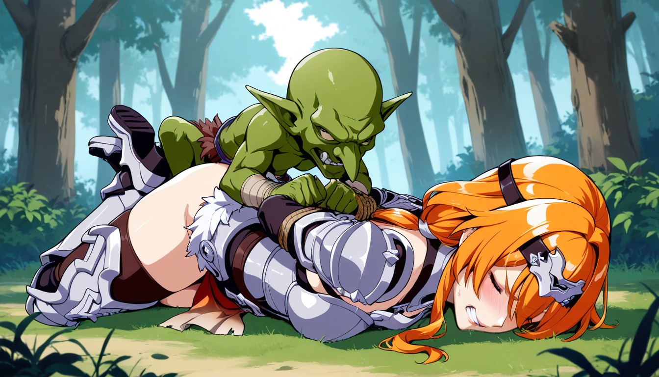 Female's Hand Down, Takeda Hiromitsu Art Style, Goblin In Loincloth Hentai AI Porn