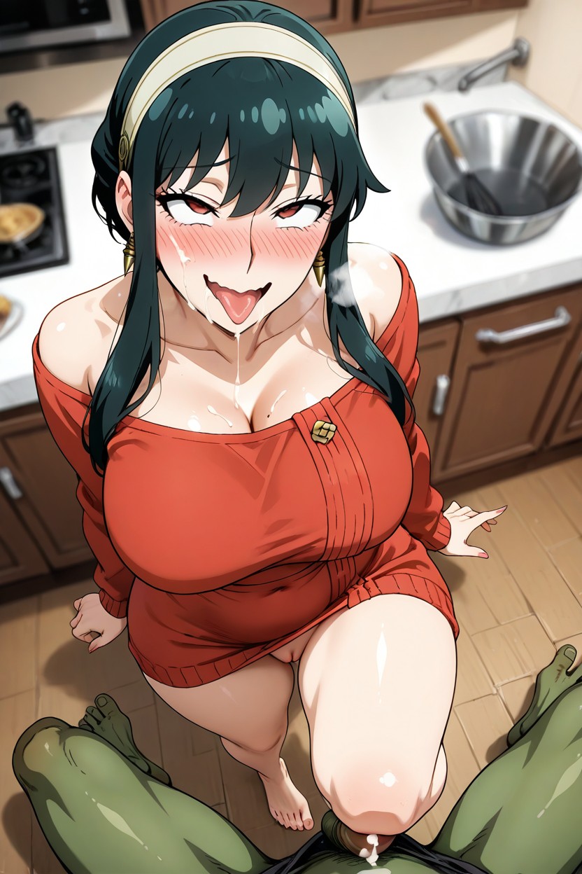 Steamy Breath, High Angle, Pussy Hentai AI Porn