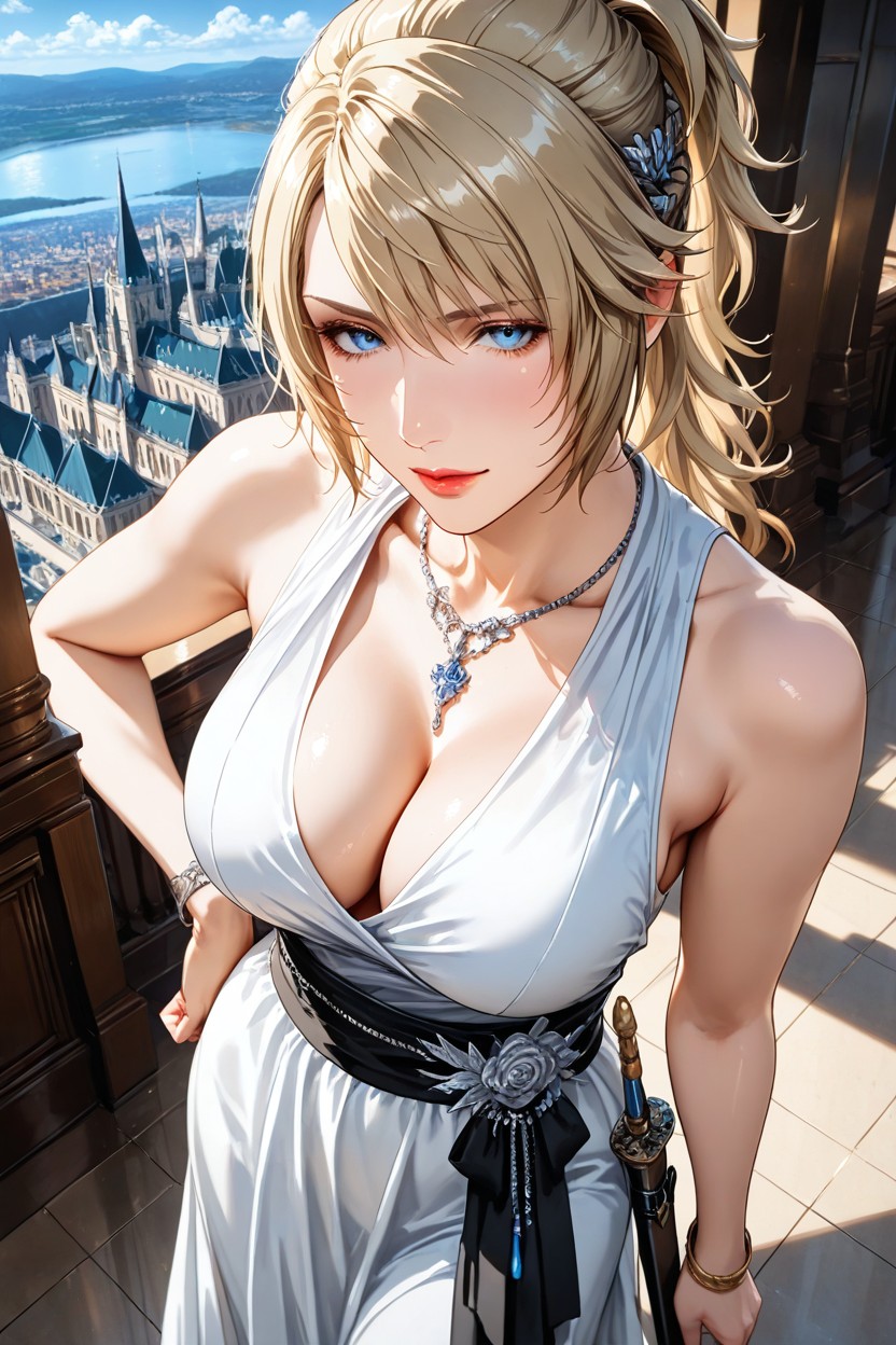 Front View, Waist Shot, Cinematic Hentai AI Porn