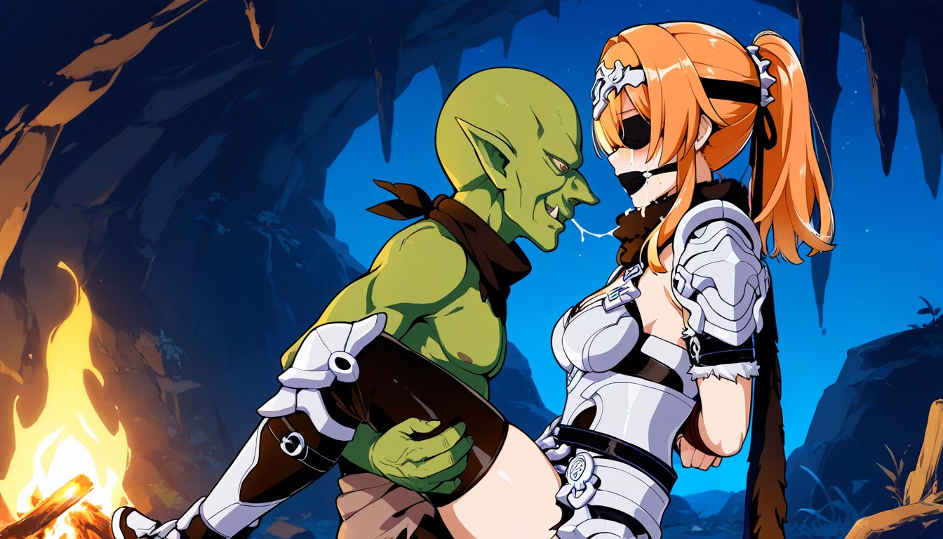 Only Tow Character No More, Goblin In Loincloth, Cum On Body Hentai AI Porn