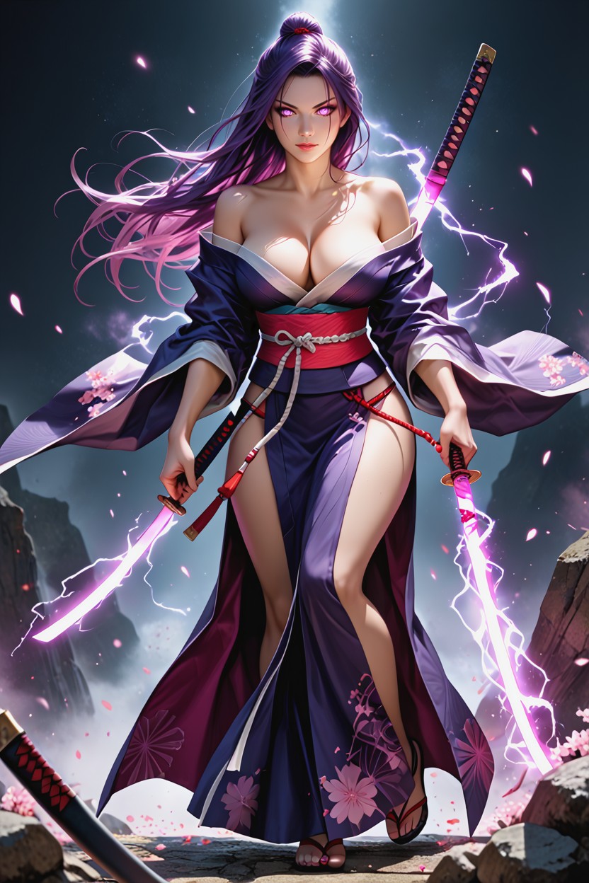 Bouncing Breasts, Standing, Skinny Hentai AI Porn