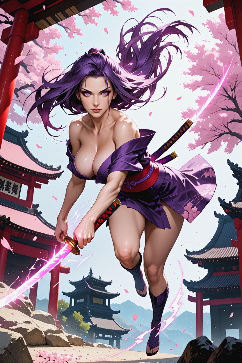 Full Body, Psylocke From Marvel, Massive Breast Hentai AI Porn
