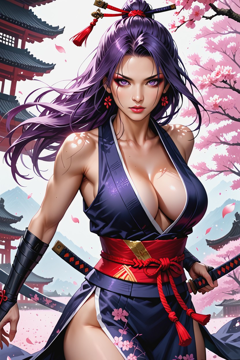 Cleavage, Natural Lighting, Full Body Hentai AI Porn