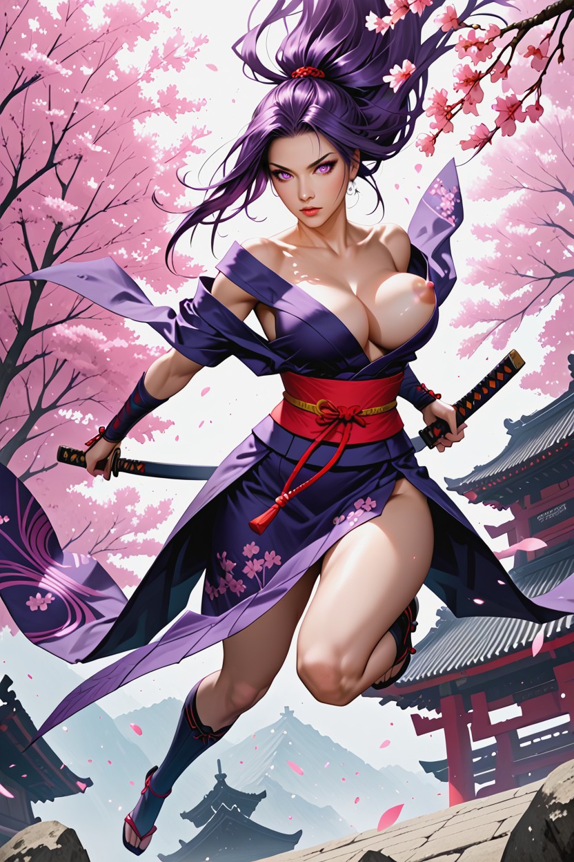 Cuerpo Completo, Delgada, Agachándose Hentai IA