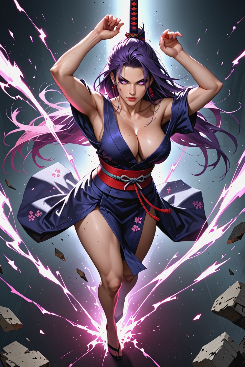 Massive Breast, Epic Comic Book Realism Natural Anatomy, Cleavage Hentai AI Porn