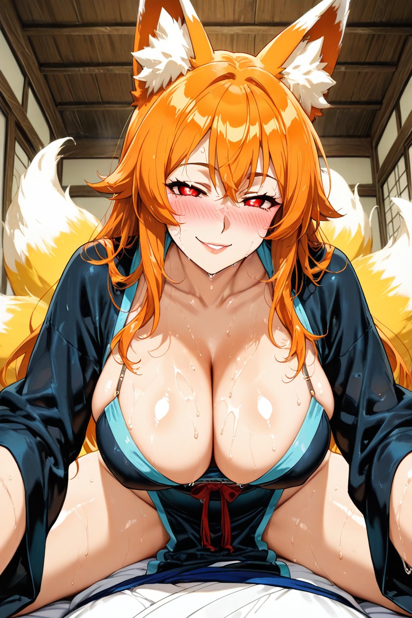 Culo Grande, Seductive Smile Her Tail, Hanfu Chino Hentai IA