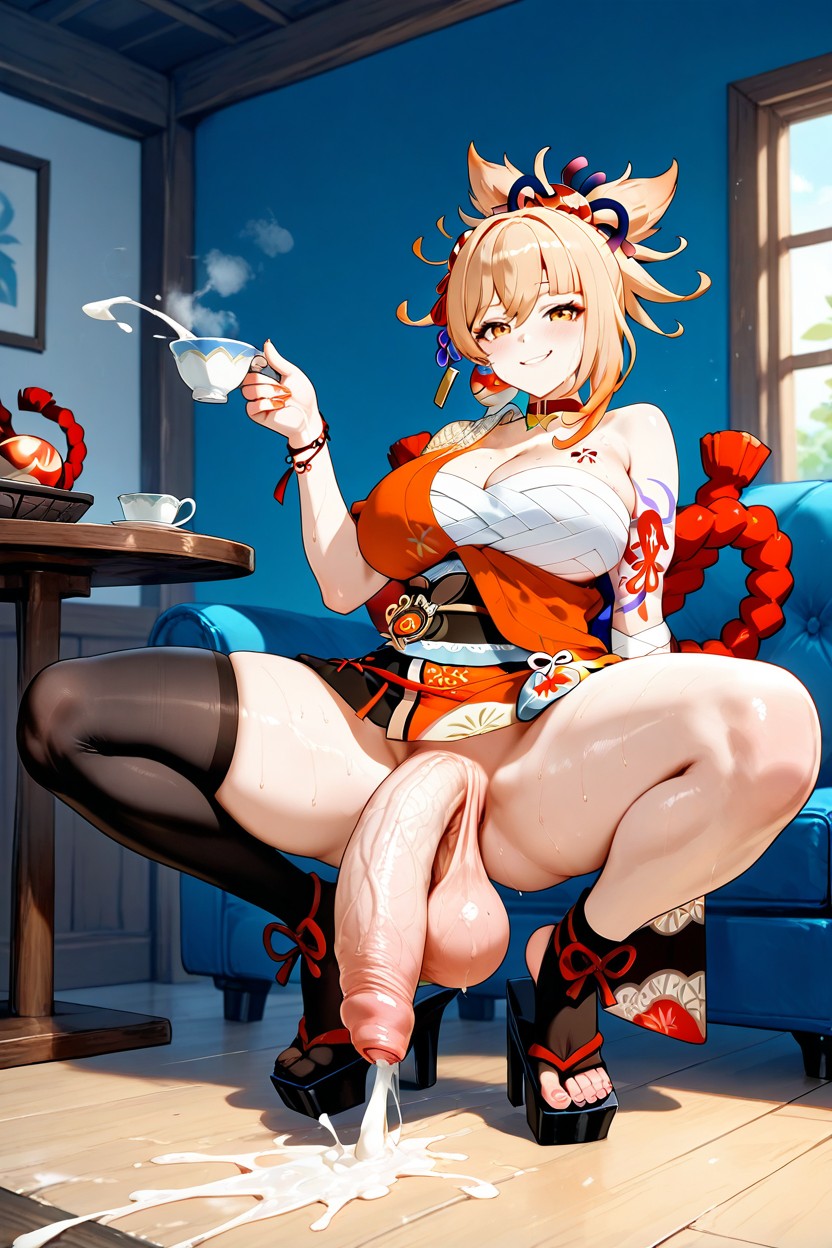 Ejaculation, Stockings, Sexy Feet Hentai IA